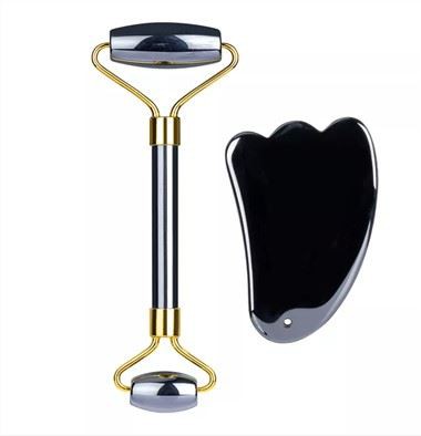 Terahertz Stone Roller & Guasha sett